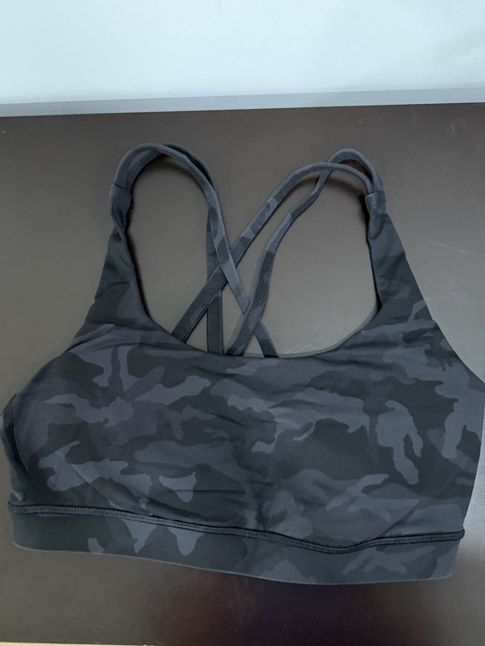 lululemon energy bra size 8 camo